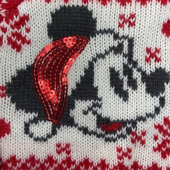 Disney Baby Girls Red Mickey & Minnie Christmas Sweater Size 6-9 Months NWOT - Picture 6 of 15